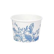 10 件/20 件/50 件蓝白花卉纸奶油杯中国风蝴蝶花纸杯花卉零食杯蓝色花朵冰淇淋杯圣代冻酸奶汤生日派对用品 - 彩色 - 查看 10