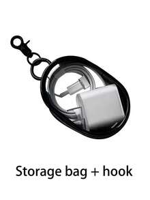 2-1pc Portable Transparent Zipper Storage Bag, Data Cable Organizer Bag, PVC Charger Line Storage Pouch, Multi-Function Earphone Charger Storage Box, Coin Purse, Luggage Accessories, Key Holder, Essential For Home, Office And Travel - Multicolor - View 17