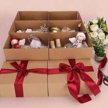 20 scatole di cartone, dimensione grande 33x21.5x19 cm, dimensione piccola 28x16.5x15 cm, scatole di spedizione in carta kraft ondulata, scatole per confezioni regalo a sorpresa, per uso personale e per piccole imprese, colore marrone - Castano - Visualizzare 5