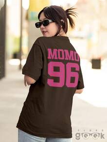 Camisa Camiseta Twice Kpop Momo 96 Personalizada Ref 1663 FLUXOGEEK - Marrom - Visão 7