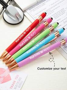 1-80 Stücke personalisierte Kugelschreiber, individualisieren Sie mit Ihrem gewünschten Namen, Text und inspirierenden Zitaten, Geschenke für Männer, Frauen, Väter, Lehrer und Schüler, Kirche, Krankenhausmitarbeiter und Ärzte, Einschulung für Kinder
