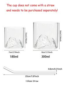 6PCS Christmas Mountain Whiskey Glasses, 180ml Creative Old Fashioned Rock Glasses, High Borosilicate Liquor Tumblers, Barware Set, Holiday Gifts, Christmas Decorations, Party Supplies, Drinkware