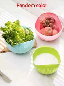 1 pièce Panier de drainage multifonctionnel de cuisine, panier multifonctionnel pour le lavage et l'égouttage du riz, polyvalent pour le nettoyage des ustensiles de cuisine, légumes et fruits