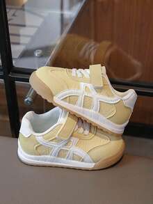 A Pair Of New Autumn Children's Fashionable Sneakers Simple Girls' Casual Shoes Flat Soles, Suitable For Outdoor Wear Boys' Shoes With Any Clothing, Anti-Slip And Durable Soles Are Suitable For Walking And Running, Etc.