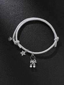 1pc Adjustable Length Astronaut Bracelet For Men
