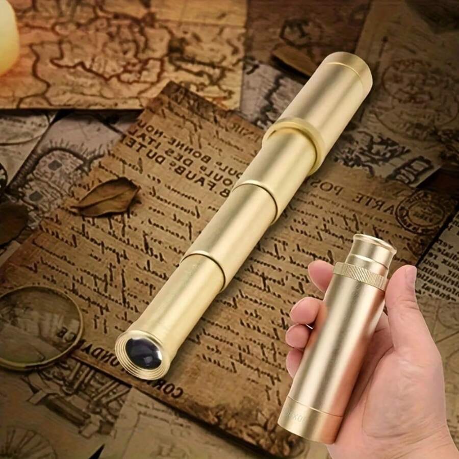 10x40 单筒望远镜 - 坚固耐用的金属结构，手动调焦旋钮，小巧轻便的设计，适用于天文观测、观鸟、狩猎和监视 - 是送给成人和青少年的理想户外望远镜礼物，成人双筒望远镜，狩猎装备，便携式光学器材，坚固耐用的光学器材 - 彩色 - 查看 1