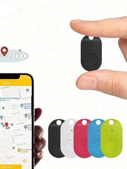 Smart Anti-Loss Finder Tracker, Round Anti-Lost Locator, Wireless Finder, Two-Way Alarm Mobile Phone Wallet Anti-Lost Artifact, Pet Anti-Lost Alarm Sensor, Device Positioning Tracker, Gps Tracker To Find Mobile Phones, Wallets, Keys, Luggage Items, App Control,, Travel Accessory.