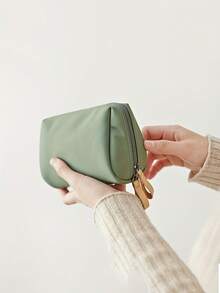 韩式口红收纳包，化妆包，阳离子迷你旅行收纳包，混色尼龙手提包收纳包 - 轻便易携，时尚收纳方案，可存放日常必需品和旅行配件 | 时尚包 | 轻便尼龙二合一化妆品收纳包，简约拉链袋，适合旅行和户外活动