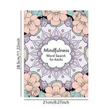 Coleção de Caça-Palavras Mindful para Adultos - Uma Jornada Tranquilizante através de Quebra-Cabeças Intrincados, Designs de Mandala Floral e Envolvimento Cognitivo Relaxante, Outono. Papelaria, Material Escolar, Desenho e Pintura, Halloween, Natal