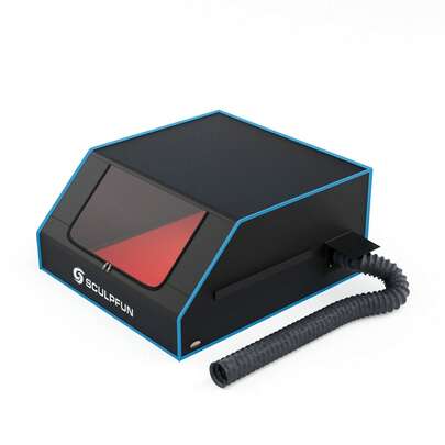 SCULPFUN B1 Smoke And Fire Protection Box With Fan For Laser Cutting Machine, Dust And Noise Insulation, Easy Installation