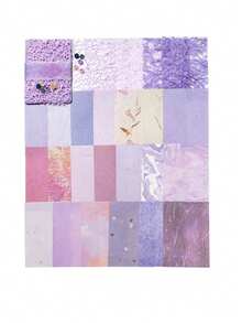 1 paquet de matériau papier à texture mixte avec 26 feuilles, autocollants de tissu vintage, autocollants de DIY esthétiques pour décorations de scrapbooking, cadeaux de fête, scrapbooking personnalisé et fournitures scolaires, fournitures scolaires pour collage de fond DIY, matériel décoratif rétro pour décoration de cadeaux de fête, cadeaux de Noël