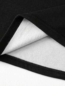 2 件男士时尚保暖内衣套装，秋冬保暖底层针织毛衣 - 黑色 - 查看 7