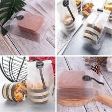 100 Piezas de Bolsas de Plástico Translúcido para Galletas y Dulces - Blanco - Ver 7