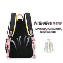 Sanrio Sanrio Kuromi Laptop Backpack For Teens And Adults. With Multiple Compartments, USB Mounting Holes, Nylon, Suitable For School, College, Travel,Back To School Surprise Gifts School Supplies School Essentials