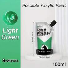 Marie's Acrylic Paint (100ml/3.38oz), Assorted Colors, Water-Proof, Portable Art Pigments For DIY Craft, Graffiti, Drawing, Painting, Canvas, Rock, Wood, Wall And Ceramic, Professional Rich Pigments For Adults & Artists - Single Piece - View 31