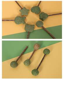 1/10-set kattmynte-retspinnar, tandrengörings- och malningspinnar för katter, hållbara och bettsäkra kattmynteleksaker, interaktiva tandrengöringsleksaker för inomhuskatter i olika stilar och former. Katter älskar hälsosamma tuggleksaker - Multifärgad - Visa 6