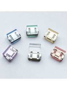 2/6/10Pcs Invisible Pants Leg Shortening Clips – No-Sew Hem Fixing Clips, Hidden Trouser Leg Closure Device, Anti-Slip Pants Hem Adjuster To Prevent Dragging, Seamless Pant Cuff Shortener For Jeans, Trousers, Tailored Clothing, Multiple Colors, Travel & Daily Essentials - Silver - View 7