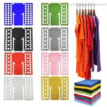 1 pieza Tabla plegable de ropa ajustable de plástico - Un organizador de plegado de ropa simple y rápido con múltiples agujeros, adecuado para almacenamiento en el hogar y la temporada de regreso a la escuela, Halloween, regalos de Navidad