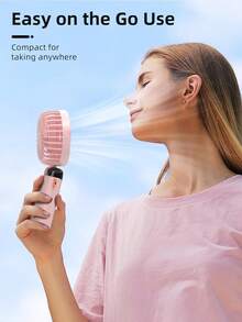 Nouveau mini ventilateur portable USB à affichage numérique silencieux pour bureau d'étudiant, rechargeable pour utilisation en extérieur. Ventilateur électrique mini pliable et portatif avec diffuseur d'aromathérapie, à piles avec écran LED, 800 mAh, 3-en-1 : à main, à suspendre au cou, de bureau, pliable à 90° avec support de base, 5 vitesses réglables, ventilateur de cou portable pour étudiant et extérieur, convient pour le bureau, la chambre, le camping, les voyages ou le ventilateur de bureau portable