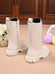 Fashionable New Women's Tall Boots, Knee-High Riding Boots, Anti-Slip High Shaft Boots - White - View 4