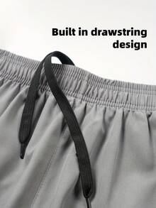3-Piece Men's Athletic Shorts: Quick - Dry, Breathable, And Elastic Featuring Built-In Compression Liner, Mens Shorts Are Perfect For Running, Gym Training, Marathons, And Outdoor Sports. Available In Three Colors. - Multicolor - View 4