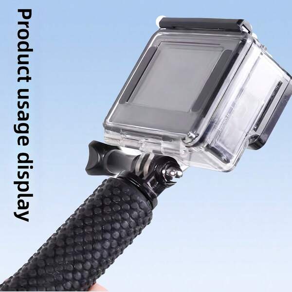 Palo selfie monopod compacto y ajustable de 19 pulgadas de longitud, resistente al agua, compatible con cámaras GoPro Hero 13 12 11 10 9 8 7 6 5 y AKASO Osmo Sports