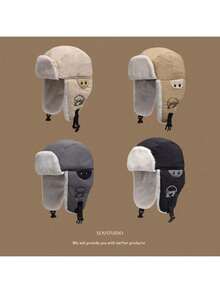 Neue Ankunft Wintermütze mit Ohrenschutz, thermisch gefütterter windundurchlässiger Skimaske Beanie für Radfahren, Outdoor-Aktivitäten, hält Nacken und Ohren warm