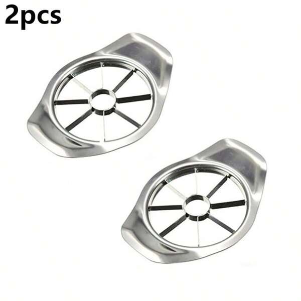 1 pieza/2 piezas Cortador de manzana de 8 cuchillas - Cortador y pelador de manzana de acero inoxidable duradero - Herramienta práctica para cortar manzanas