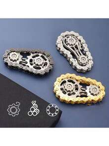 New Creative Car Wheel Gear Chain Finger Spinner Stress Relief Toy For Teens