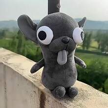 丑萌吉娃娃钥匙扣、恐怖变种吸血鬼狗包包挂饰、搞笑丑萌毛绒背包钱包钥匙扣、送给她的独特礼物、哥特卡哇伊配饰、派对回礼、DIY工艺品、圣诞礼物、卡哇伊装饰、圣诞装饰品 - 彩色 - 查看 4