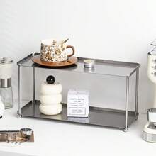 Kệ lưu trữ đa năng bằng thép không gỉ - Giá đựng đồ tiện dụng cho cốc cà phê, trang sức, chìa khóa, kính mắt, nước hoa, mỹ phẩm và các vật dụng khác - Kệ trưng bày 2 tầng hoặc 3 tầng, phù hợp cho phòng ngủ, phòng khách, phòng tắm, hành lang, nhà bếp - Thích hợp trang trí nhà cửa, nhà hàng, quán cà phê, tiệc tùng, sự kiện và ngày lễ. - Bạc - Xem 5