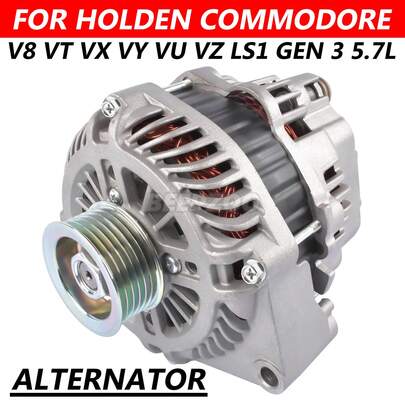 For Holden Commodore Alternator LS1 - Alternators & Generators 12V 140A A003TA7991 A3TA7991 92058857 Pulley Included Commodore VY VT SS VZ VX 1999-2005 VT VU VX VY VZ 1999-2007 Caprice Statesman Adventra Crewman Monaro Berlina Calais