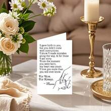 1pc Charming Greeting Cards For All Occasions - Perfect For Mother's Day, Valentine's, Birthdays & More - Includes Envelopes, Ideal For Sons & Daughters