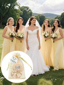 4/20pcs Bridal Party Gift Set, Pink Bow Mirror Comb Folding Hair Comb Bow Hair Ring, With Thank You Card And Storage Bag, Wedding, Suitable For Bridesmaids And Guests.Back To School,Hair Brush,Slick Back Brush,Styling Brush,Curly Hair Brush,Edge Brush,Hair Comb,Brush Hair,Hair Brush Set,Comb Hair,Comb For Curls,Detangling Brush,Hair Brush For Women,Hair,Travel,Hair Products,Hair Tools,Hair Stuff,Barber,Barber Accessories,Barbershop,Hairdressing Equipment