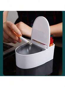 Cenicero de baño montado en la pared, cenicero personalizado para el hogar para la sala de estar o el baño con tapa, bandeja para fumar de alta calidad