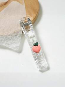 1个卡通夹子收纳盒，配50个替换夹子，文件/资料整理夹，学生试卷夹，零食封口夹 - 彩色 - 查看 4