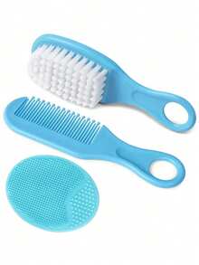 2/3pcs Newborn Baby Comb Set, Birthmark Removal Hair Care Brush, Infant Head Massage Brush Set