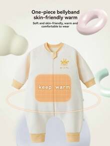 2.0 Tog Infant/Toddler Thick Warm Sleeping Bag, Long Sleeve, Suitable For Autumn/Winter