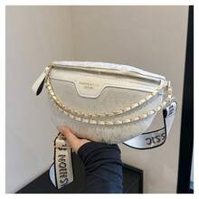 Geantă de piept virală la modă pentru femei - Geantă crossbody cu lanț premium în formă de diamant
