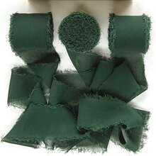 3rolls one pack,15yard white Chiffon Ribbon, Fringe Fabric Ribbon, Handmade Wedding Bouquets Material, Gift Packaging Materials, Cake Decor Ribbon, Clothing Decor, Wedding Decor, Party Decor, Gift Decor, Bow Decor