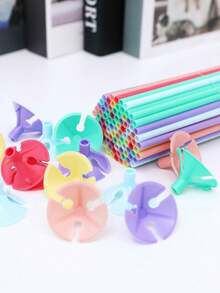 50/30/10pcs 32cm Balloon Stick Multicolor Plastic Macaron Balloon Holder Cups For Wedding Birthday Decor Accessories Wholesale