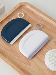 1pc Mini Squeegee Scraper, Silicone Glass Cleaning Tool For Bathroom Vanity - Multicolor - View 6