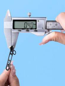 2pcs Metal Ultra-Thin Anti-Lost Backplate, Stainless Steel Clip-On Phone Lanyard Clip, Double Buckle Pad (2 Styles Of Pads Randomly Sent, See Details) - Multicolor - View 8