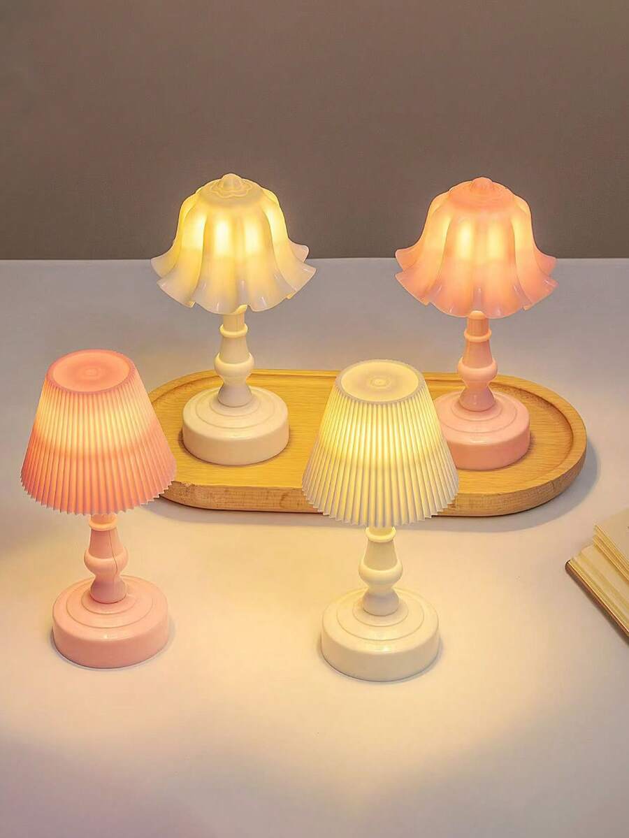 Đèn ngủ LED nhỏ cổ điển, phòng ngủ, đầu giường, ký túc xá, đèn trang trí tối giản mới lạ sáng tạo, đèn bàn nhỏ, đèn ngủ mini trang trí để bàn, đèn trang trí không gian mini hình hoa linh lan - Nhiều màu - Xem 1