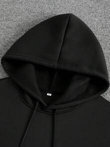 CHICLY19 Unisex Oversized YHWH & Floral Lung Graphic Hoodie - White Long Sleeve Pullover With "Our Very Breath Speaks His Name" Print, Botanical Floral Design. Loose Fit Soft Sweatshirt, Kangaroo Pocket, All-Season Casual Wear For Daily, Faith Gatherings & Relaxed Outfits. Popular Spiritual-Inspired Hooded Top For Teens & Adults. - 黑色 - 查看 3
