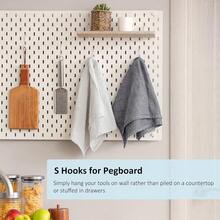 30 små S-krokar, 7 cm metallkrokar för jeans, vändbara, kraftiga, silverfärgade - Silver - Visa 4