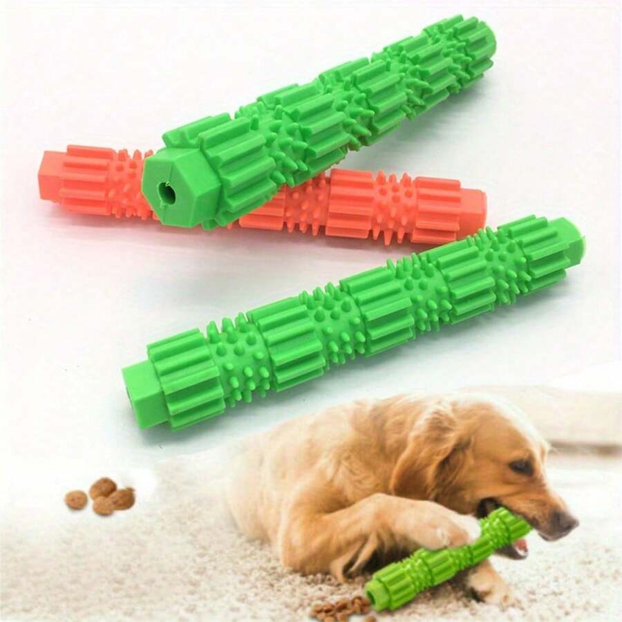 Pet Chew Toy Rubber Molar Stick Cat Puppy Teeth Cleaning Interactive Training Toy Dogs Molar Bite Food Dispensing Toys
