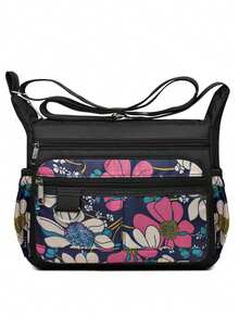 Large Capacity Men's Shoulder Bag, Waterproof & Durable Backpack, Multi-Pocket Business Bag, Business & Casual Men's Messenger Bag - Multicolor - View 5