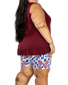 Blusa Babado Plus Size Feminina Leveza, Charme e Versatilidade