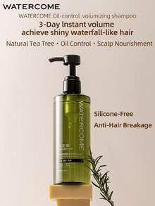 WATERCOME 400毫升茶树氨基酸洗发水，无硅配方，控油丰盈，柑橘香型，防止头发断裂，改善头发柔顺度，日常护发 - 控油蓬鬆 - 查看 5